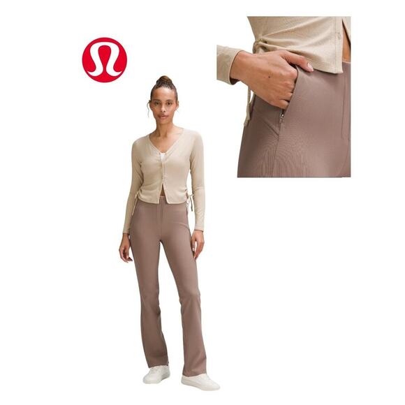 Lululemon Smooth Fit Pull-On High-Rise Pant - New With Tags, Taupetastic, Size 0 - Picture 7 of 13